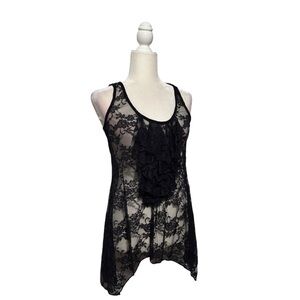 Elegant Black Lace Cami